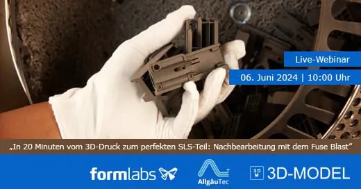 Live-Webinar zum Formlabs Fuse Blast Live-Webinar zum Formlabs Fuse Blast